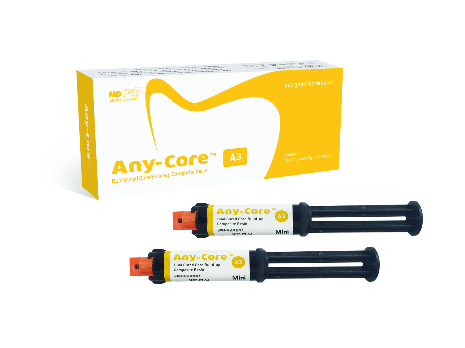 Any-Core ® A3 Dual-cured, core build-up composite resin