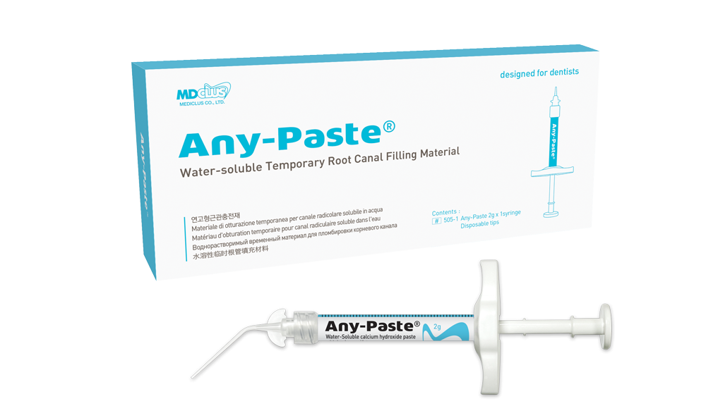 Any-Paste Water-Soluble Calcium Hydroxide Paste with Barium Sulfate Temporary Root Canal Filling Material