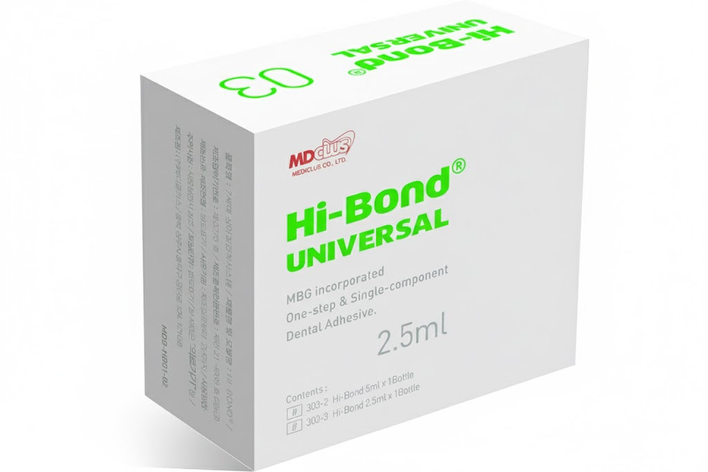 Hi- Bond® UNIVERSAL Multi purpose universal adhesive 8th generation bonding system containing 10-MDP and MBG (Mesoporous BioGlass) filler