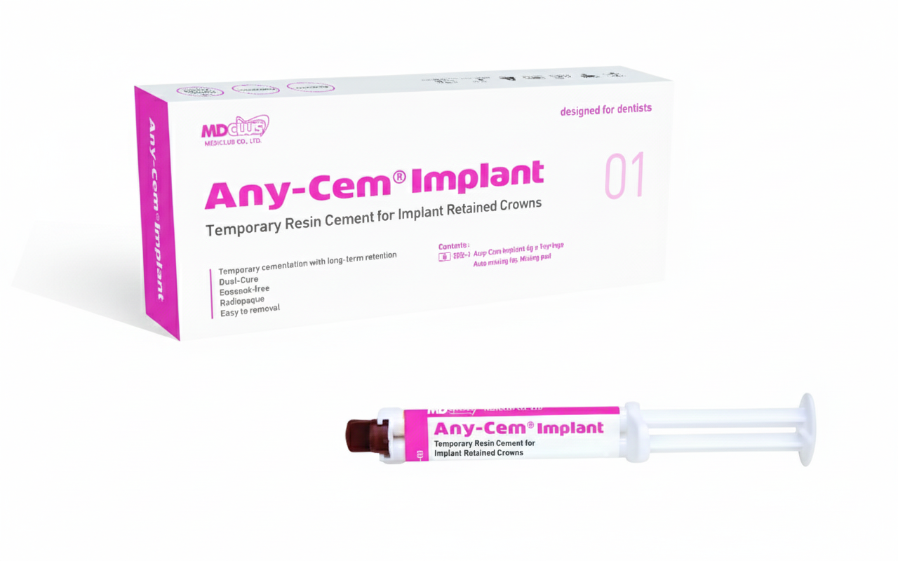 Any-Cem®Implant Temporary Resin Cement for Implant Rerained Crowns
